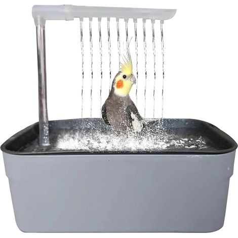 Baignoire pour perroquet - Design multifonction suspendu pour perroquets de petite et moyenne taille, tels que les perruches, les basilics (1/5)