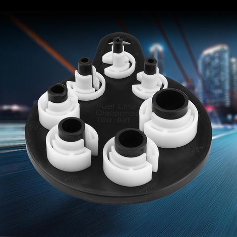 Lot de 7 douilles de déconnexion rapide pour conduites d'huile et de carburant de climatisation auto (1/5)