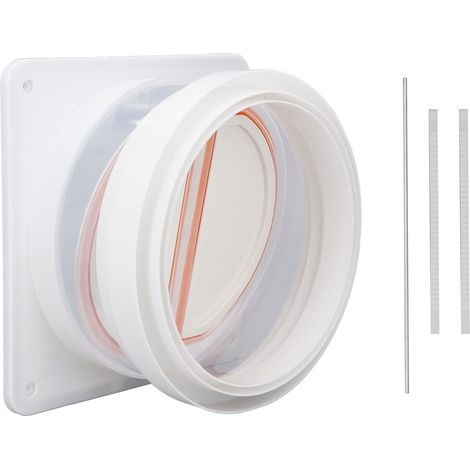 Clapet Anti-Retour ABS Universel pour Hotte de Cuisine, Simple Voie Anti-Odeurs pour Salle de Bain (1/5)