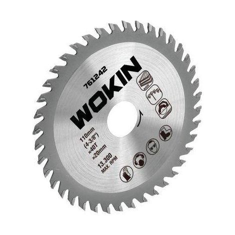 Lama circolare x legno wokin mm 165x30 denti 24 Wokin