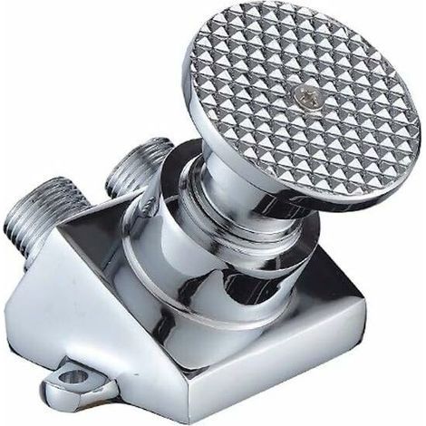 Grifo moderno con pedal, grifos de fregadero para fábricas de alimentos con pedal, válvula de hospital, grifo de agua fría con pedal, interruptor de grifo con cuerpo de cobre y pedal único. (1/5)