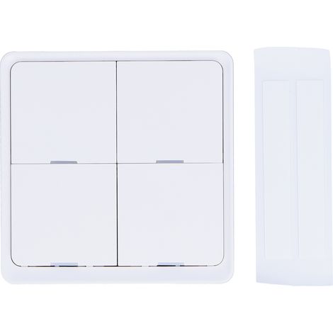Interrupteur Zigbee sans fil Ortviai ESW-0ZAA-EU 4 boutons blanc ABS télécommande vocale (1/5)
