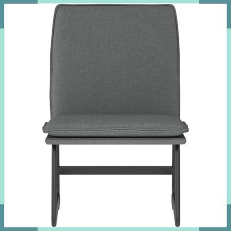 Chaise longue - 351313 - Gris foncé - Tissu & métal - 52 x 75 x 76 cm (1/5)