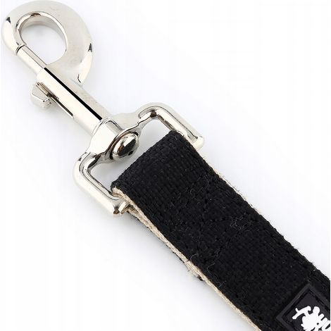 Schwarze Hundeleine zum Spazierengehen 1,52 m HUGGY DOGGY M (1/5)