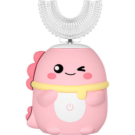 Brosses à dents électriques roses pour enfants de 7 à 14 ans-AquaForge