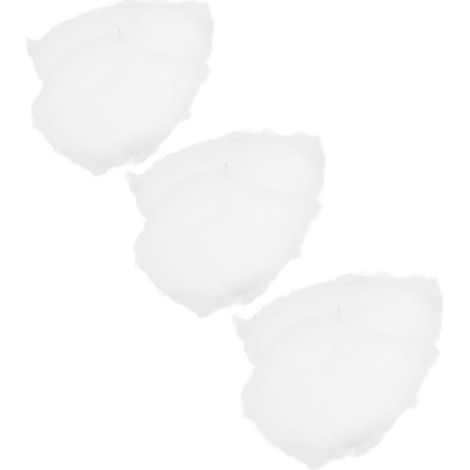 Lot de 3 pendentifs nuages artificiels décoratifs blancs à suspendre pour mariage ou décoration intérieure (1/4)