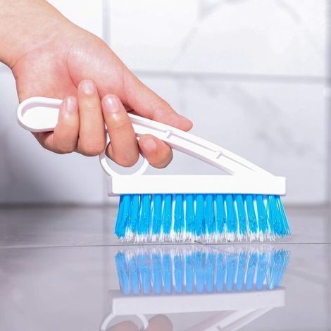 Lot de 2 Brosses à Récurer pour Joints – Poils de Nylon Rigides pour Baignoire, Douche, Sol et Carrelage – Salle de Bain et Cuisine (1/5)