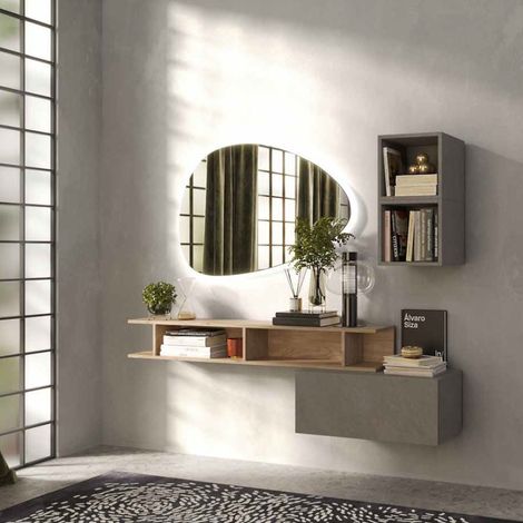 Mobile Ingresso Sospeso L 150 Infinity Arredamento Ingresso StilProjectStore.com Argilla