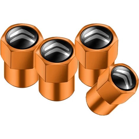 (Lot de 4 dorés) 4 bouchons de valve de pneu compatibles avec les modèles C3, C4, C5, C3-XR, DS4, DS Nemo et Jumpy. Accessoires auto (1/5)