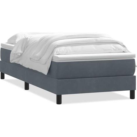 Maison Exclusive - Boxspringbett mit Matratze Dunkelgrau 80x220 c