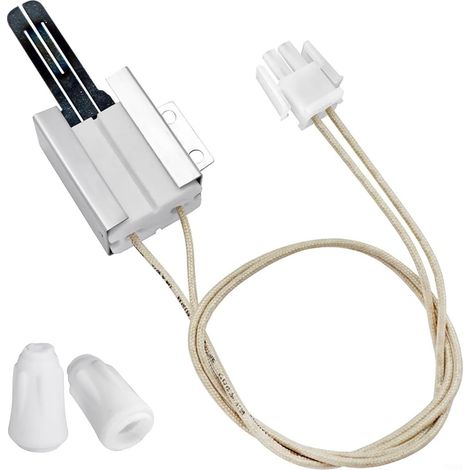 WB13X25262 Allume-brûleur de four à gaz de rechange pour appareils GE, électrode d'allumage en carbure de silicium pour cuisinière à gaz, pièces de réparation de table de cuisson, blanc (1/5)