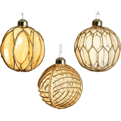 Sfera natalizia Ambra e Oro