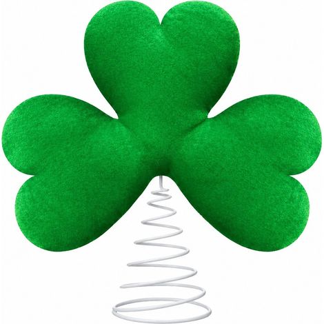 Décoration de sapin en spirale pour la Saint-Patrick, en peluche et métal, pour la maison. (1/5)