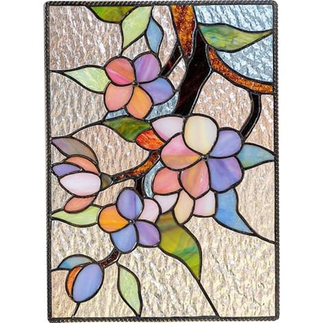 Panneau de Vitrail Cardinal à Suspendre pour Décoration Murale en Verre (1/5)