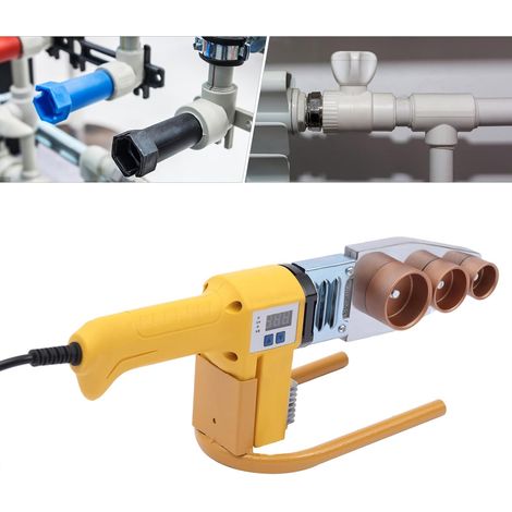 Polysoudeuse Électrique, Machine À Souder Tuyaux PPR PE PVC, Polyfuseur 6 Matrices 20-63Mm, Température Réglable 0-380°C, avec affichage numérique, Plastique Pour Plomberie Bricolage (1/5)