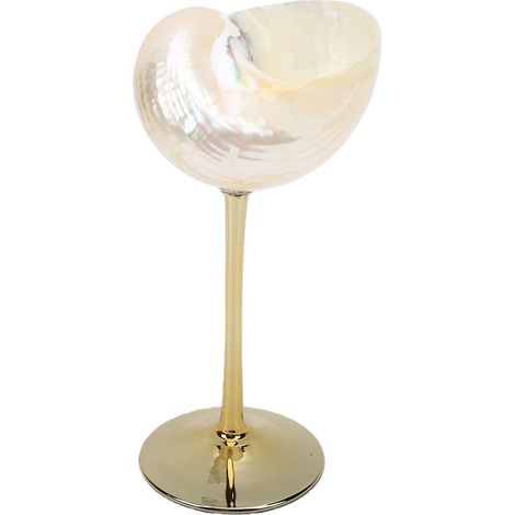 Verres à vin en coquillage, cadeau de mariage, coupe coquillage pour la Saint-Valentin, anniversaire, fond doré, argent (1/5)