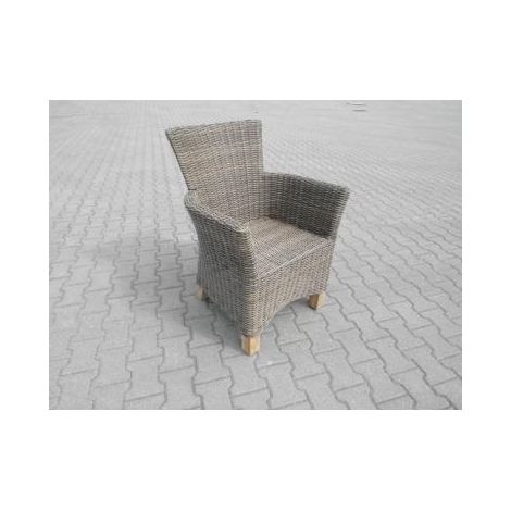 Ravenna Set 7tlg 6 Sessel Tisch 150x85cm Alu/Kunststoff
