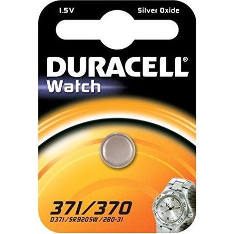 DURACELL Lot de 5 Piles spéciale Montres Watch 371/370 Blister x1 (SR69)