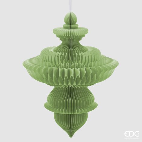 EDG Decoro Origami Trottola Verde H.100 D 78