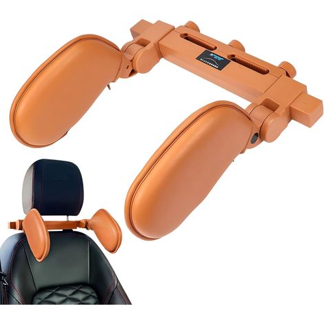 Appui-tête de Voiture  Oreiller de Voyage Ergonomique  Coussin de Repos Confortable réglable Doux pour Voyage en Voiture, Longue Conduite, trajets Quotidiens (1/5)
