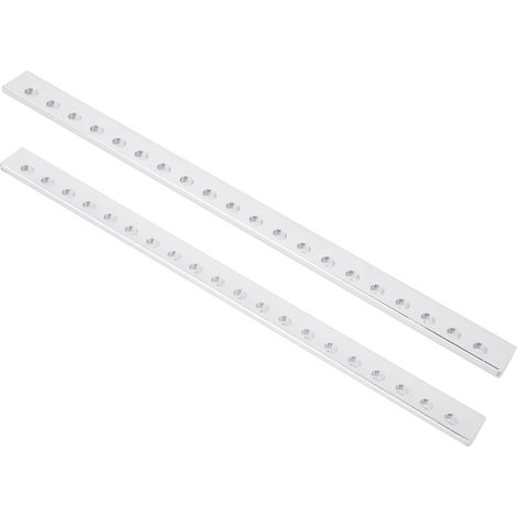 2 Stück Aluminium-Strangpressprofil L-förmiger Träger 20 Löcher Roboterzubehör 12x12mm 3103-0020-0168 (1/5)