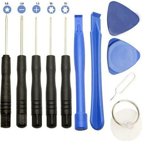 Kit Outils 11 pcs Démontage pour iPhone Samsung Nokia - Tournevis, spatules, ventouse