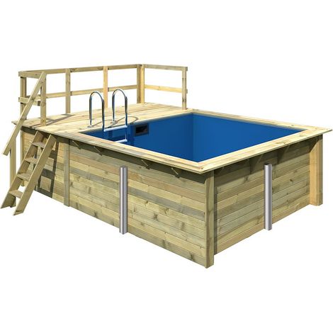 Pool Rechteck Größe 1 KDI inkl.Filter kl. und Terrasse A