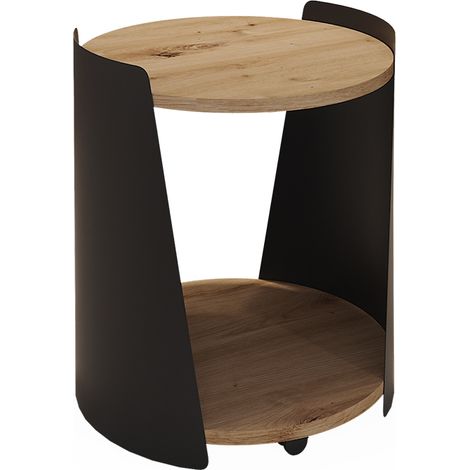 Mesa de centro Lofta, Negro, 40 x 40 cm, Vicco (1/5)
