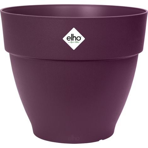 Elho Vibia Campana Rond 40 - Violet - Ø 39 x H 33 cm - extérieur - 100% recyclé (1/4)