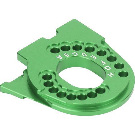 Plaque de support moteur en aluminium pour Traxxas 1/10 Crawler RC - Vert