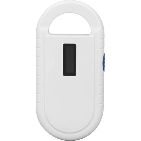 Lecteur de puces électroniques portable pour animaux de compagnie - Écran OLED pour chiens et chats, compatible avec les puces FDX-B (ISO 11784/85) et ID64, fréquence de 134,2 kHz avec induction sensi (1/4)