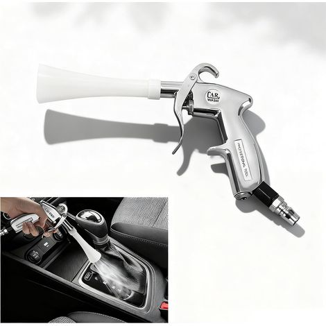 Pistolet Nettoyage Voiture, Pistolet de soufflage à sec, Soufflage à sec compresseur, pour le Nettoyage des Voitures, des Sols et des Plafonds. (1/5)