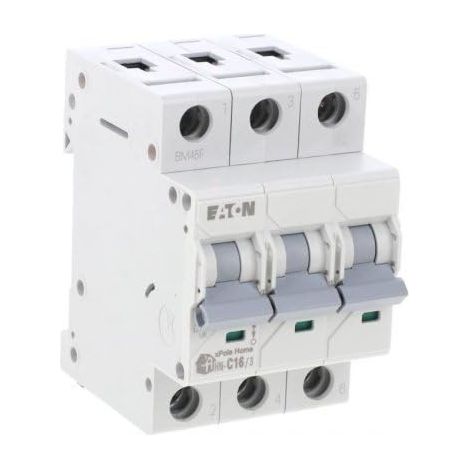 Interruptor automático Eaton C 16A de 3 polos HN-C16/3 194891