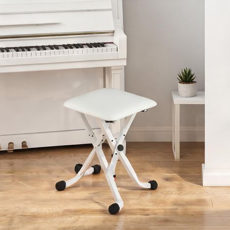 SunJet Pouf, repose-pieds, Tabouret piano pliable réglable en hauteur - Réf. Zqmoeonwsnzr (1/5)