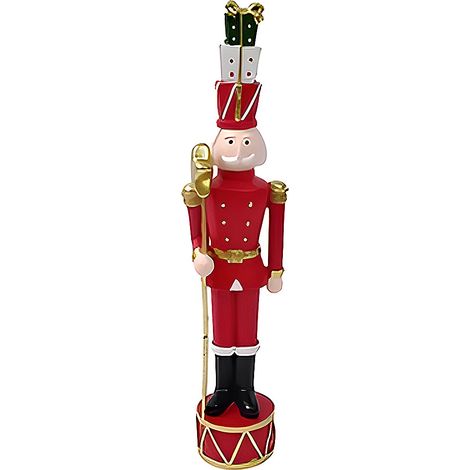 Soldatino soldato Schiaccianoce Natalizio alto cm33 decorazioni natalizie pacchi regalo addobbi casa idea regalo