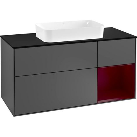 V&B Waschtischunterschrank Wandbeleuchtung Finion 120cm, Pl bla m, Reg re Peo, Anthrac. m (1/2)