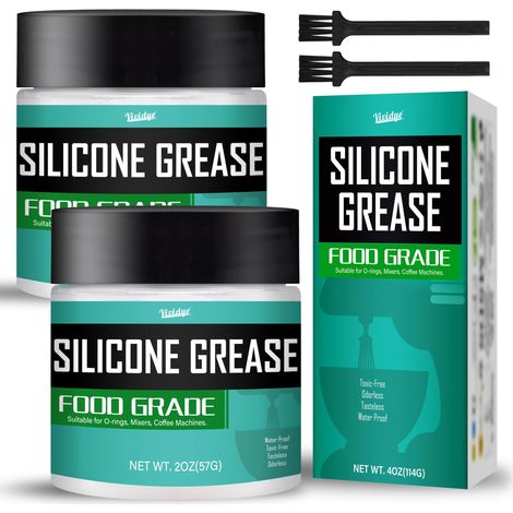 Graisse Alimentaire Machine À Café, Blanc Graisse Silicone Alimentaire pour Joints, Joints Toriques, Plomberie, Robinetterie Sanitaire et Plus Encore (1/5)