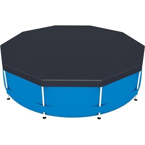 Couverture de piscine Flowclear 457 cm Bestway Couverture de piscine ronde Épaississement PE tressé (1/4)