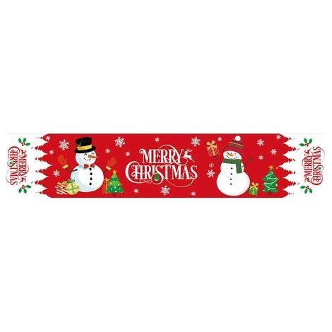 Chemin de table, nappe de Noël, Père Noël, renne, décoration de Noël délicate, cadeaux de Noël