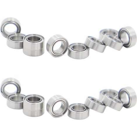 Packung mit 20 Hochgeschwindigkeits-Kugellagern aus Edelstahl SMR74ZZ ABEC-9, 4x7x2,5 mm, für Mobiltelefone (1/5)