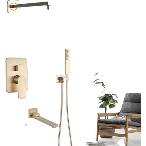 Conjunto de ducha mural de un solo control, 30 cm (12 pulgadas), caja de 3 vías (1/2)
