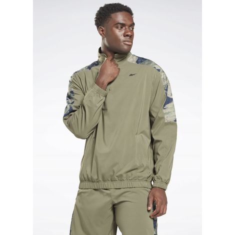 Sweat-shirt de sport vert Reebok pour homme avec logo 0A6C6A ARRIÈRE-PLAN (1/3)