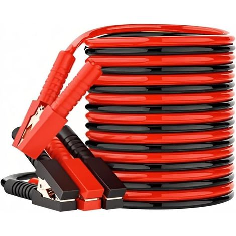 Heavy Duty Car Battery Jumper Cables, All - Weather PVC - Cased, 4m Lengths 2000A Capacity Jump Leads, Ideal for Emergency Roadside Jump - Starting in Cars (1/5)