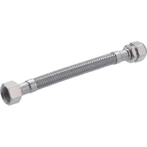 Flexible de Acero Inox DN8 Bicono Hembra QUICK PLOMBERIE - Ø10 Hembra 3/8 Paso Interior de 8mm Longitud 150mm