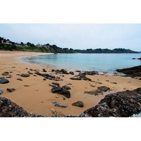 Tableau sur toile plage de la Fourberie 45x65 cm - Impression sur Toile Murale Décorative - Image imprimée en HD sur Toile - Toile sur Châssis en Bois FSC - Fabriqué en France (1/4)