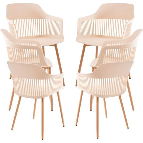 Packs Sillas Comedor - Pack 6 Sillas Lisy - Beige (1/5)