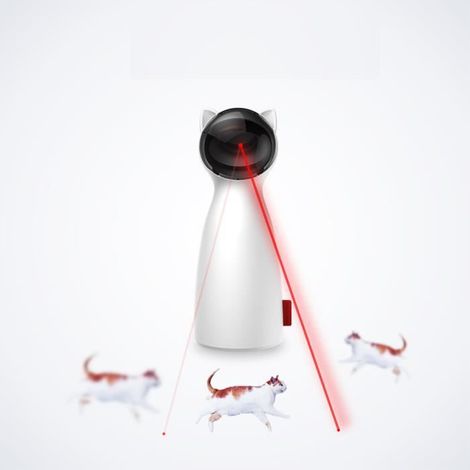Jeu de teaser automatique pour chats laser, jouets pour chats et chatons, jouet interactif pour formation, Charge USB réglable (1/3)
