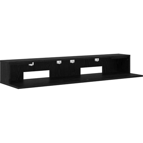 Studio Desk Black Oak 130 x 36 x 19.5 cm Engineered Wood vidaXL (1/5)