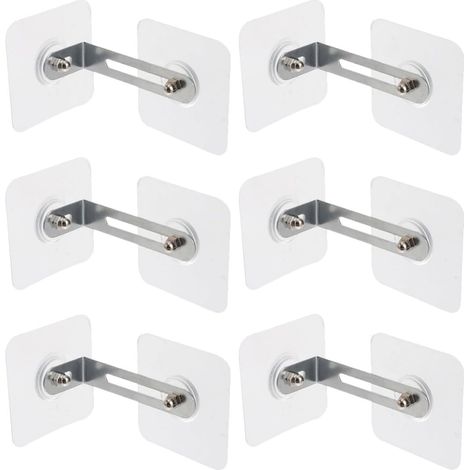 Chevilles adhésives KALLORY pour meubles, lot de 6, acier (1/5)