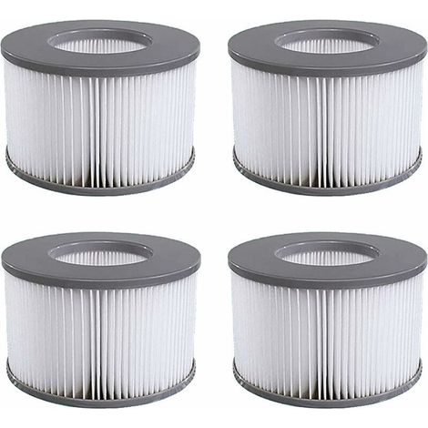 Pack de 4 cartouches filtrantes de remplacement pour piscine gonflable Mspa, jacuzzi - RWCartouche de filtre de piscine (1/5)